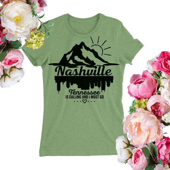 Camiseta de Nashville Tennessee. Camiseta personalizada. Camisa de hombre.  Camiseta de mujer. Camisa personalizada. Vacaciones en familia. -   México