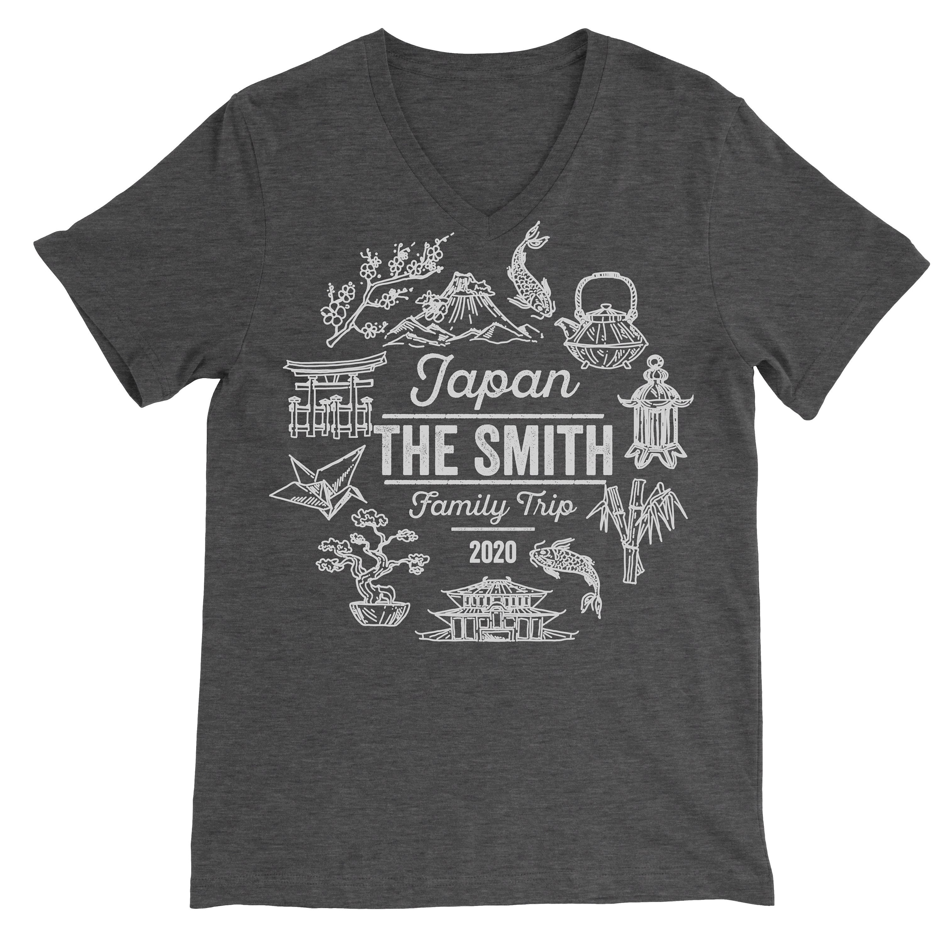 Personalized Japan Family Trip T-shirt: Custom Vacation Tee - Etsy