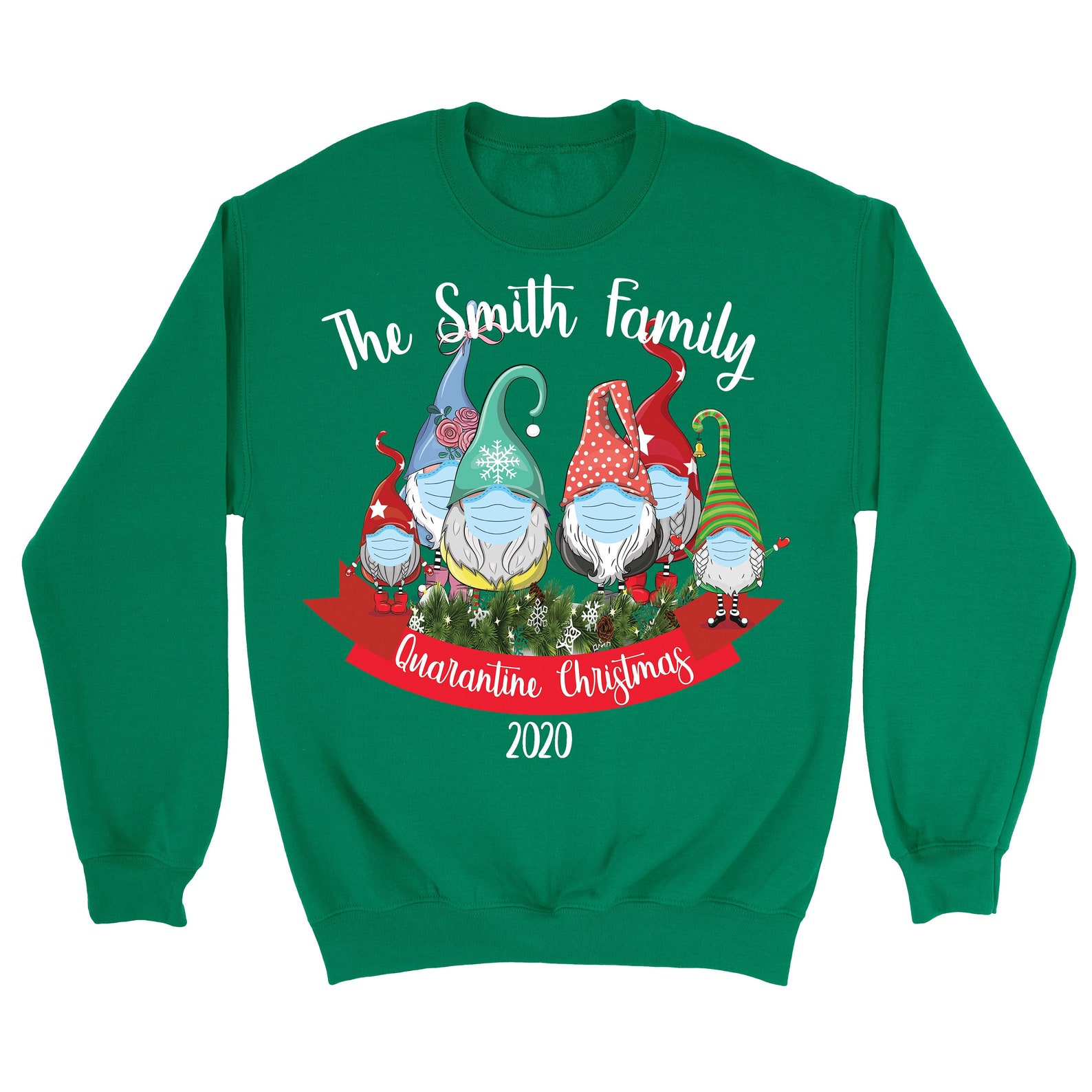 Quarantine Christmas 2022. Custom Sweater. Customizable Etsy