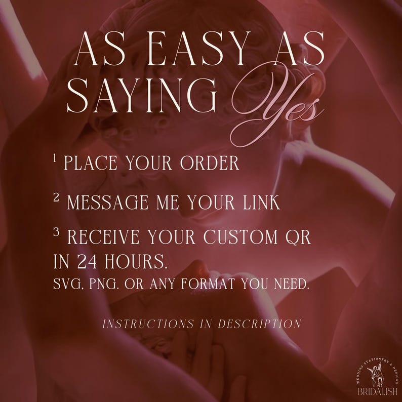 Custom Wedding QR Code | Cupid Love Design | Wedding Invite (printable ...