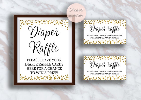 diaper raffle cards