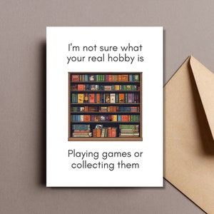 Birthday Board Game Printable Greeting Card, Cute Tabletop game, Card Greeting Card, Cute Geek Birthday Card, RPG, Game Night Gift