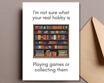 Birthday Board Game Printable Greeting Card, Cute Tabletop game, Card Greeting Card, Cute Geek Birthday Card, RPG, Game Night Gift
