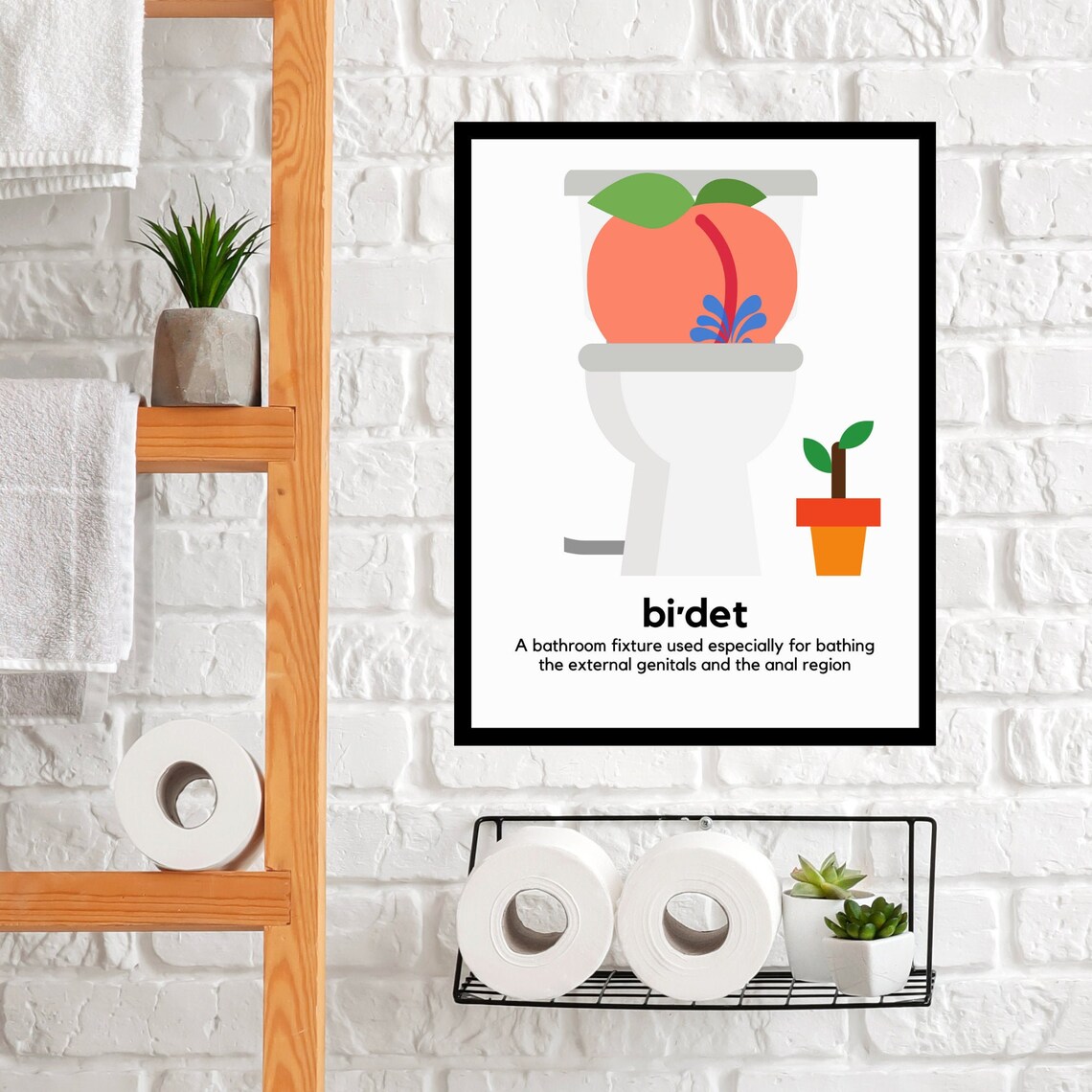 Bidet Wall Decor Bidet Wall Art Funny Bidet Bathroom Decor Etsy Australia