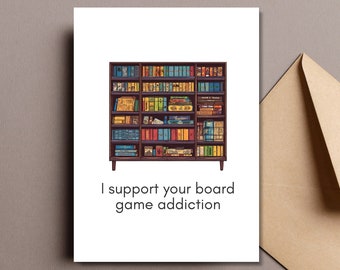 Birthday Board Game Printable Card, Tabletop Digital Game Card, Board Game Accessory, Geek Birthday Card, Board Game Gifts, Game Table