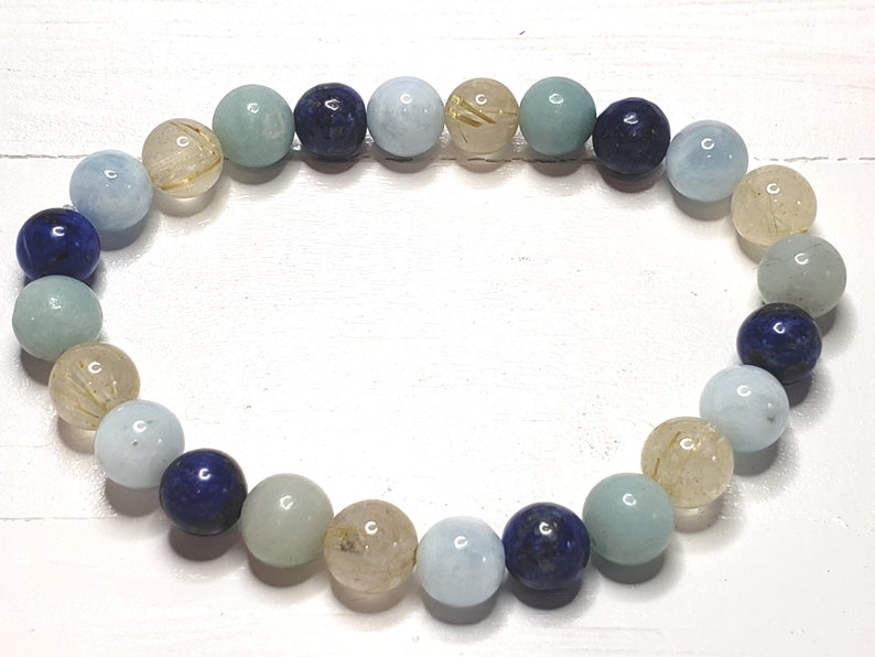 Thyroid Crystal Healing Bracelet Etsy