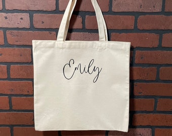 Personalized  Embroidered Bags, Maid of Honor Tote, Bridal Party Bridesmaid Gifts, Bridesmaid Tote Bags