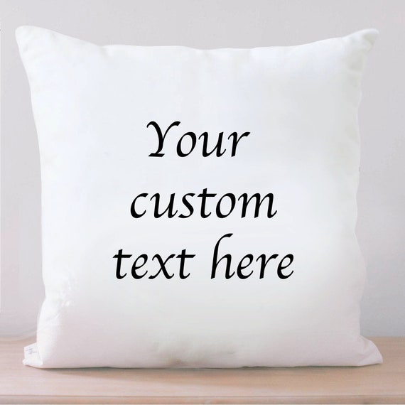Personalized Embroidered Throw Pillow Custom Embroidered Etsy