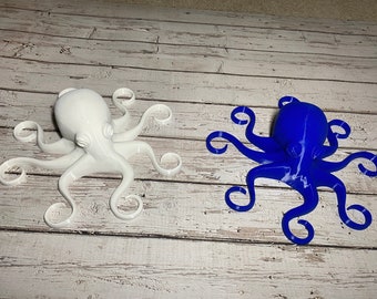 Octopus Figurine, Octopus Wall Art, Octopus Art, Octopus Sculpture, 3D Printed Octopus