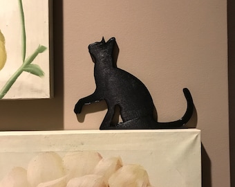 Cat Silhouette Door Topper, Kitten Door Topper, Kitten Silhouette, Cat Silhouette, Cat Lover Gift