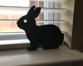 Bunny, Silhouette, Door Topper, Nursery Decor, Bunny Nursery Art