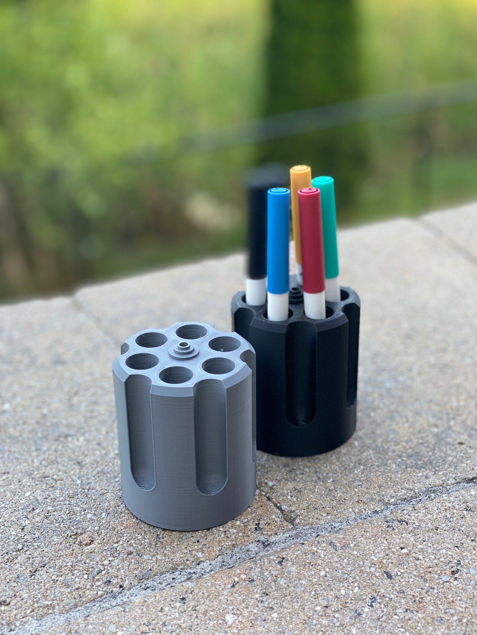 Revolver Cylinder Pen Holder Gun Nut Gift Pencil Holder Etsy