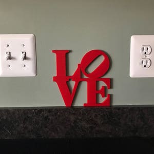 Philadelphia Love, Love Silhouette Door Topper, Valentines Day Gift