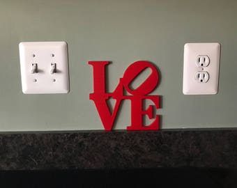 Philadelphia Love, Love Silhouette Door Topper, Valentines Day Gift