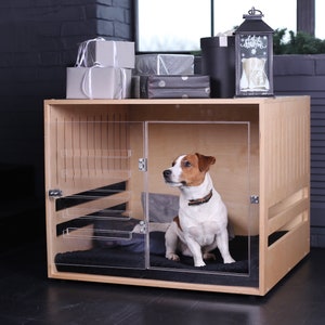 Acrylic dog cage best sale