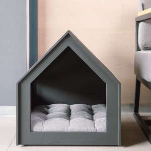 Minimalist dog and cat house Petso with all over painting/dog bed/cat bed/cat house/pet furniture/dog pillow/cat pillow/indoor dog house