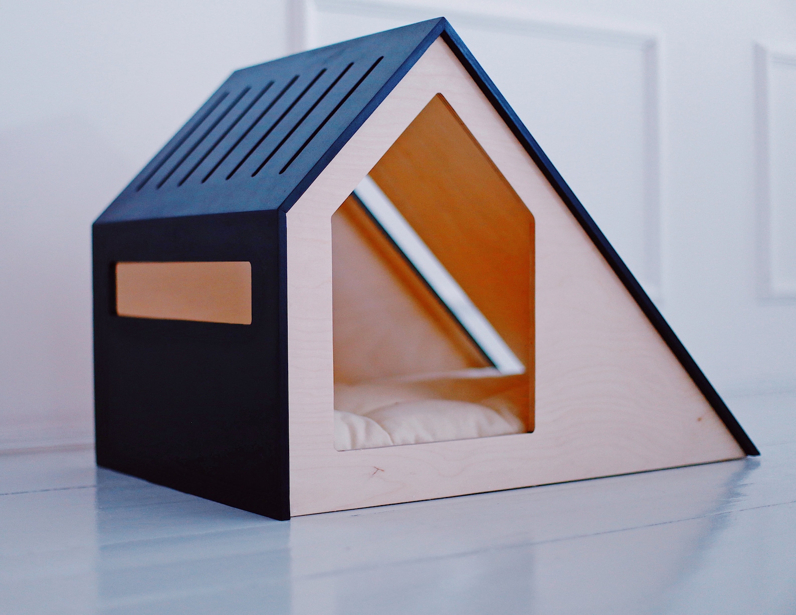 Modern Dog House/indoor Wooden Dog House/dog Kennel/dog - Etsy