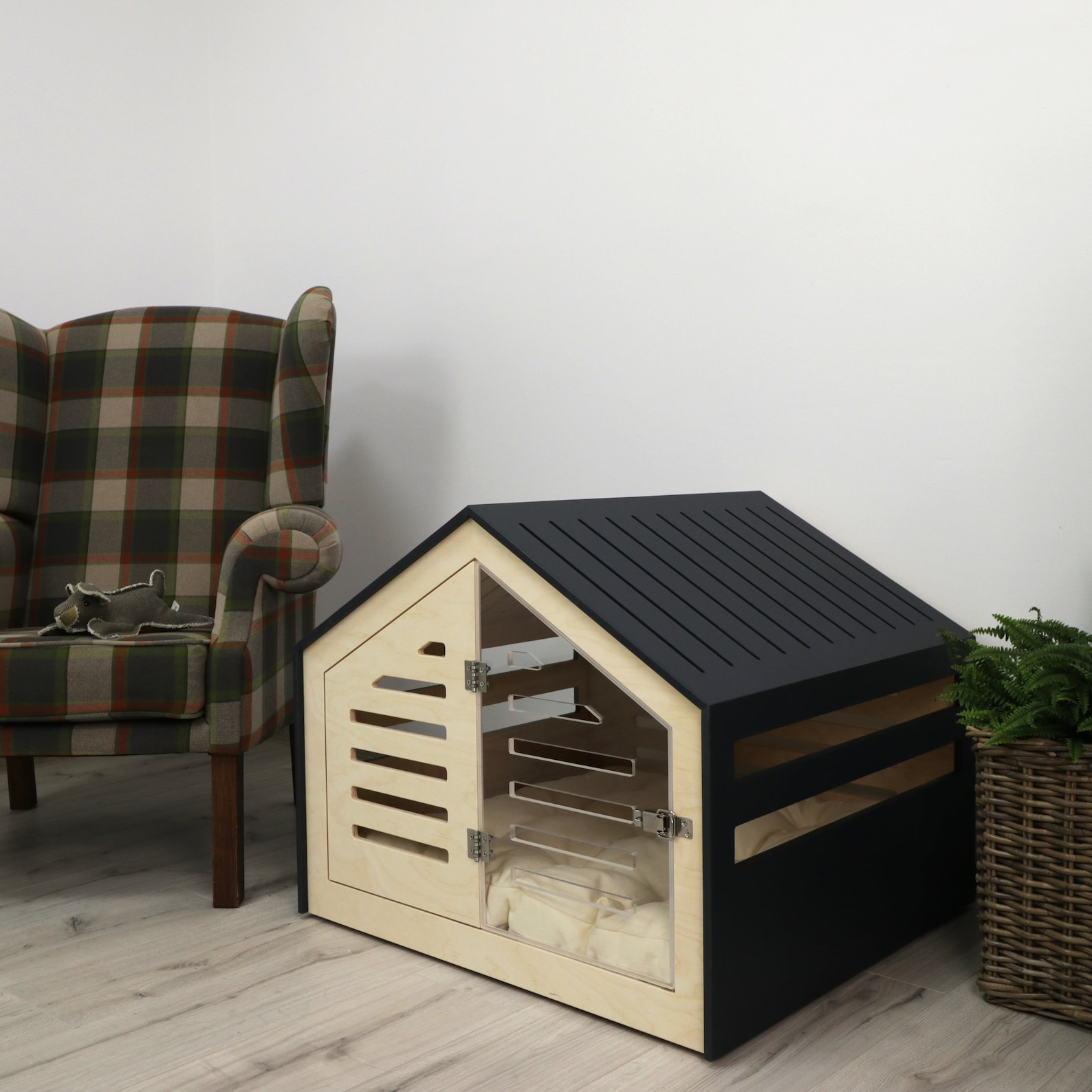 Picture of Modern Design Dog Crate With Acrylic Door Venlo. Dog House/dog Bed/dog ...
