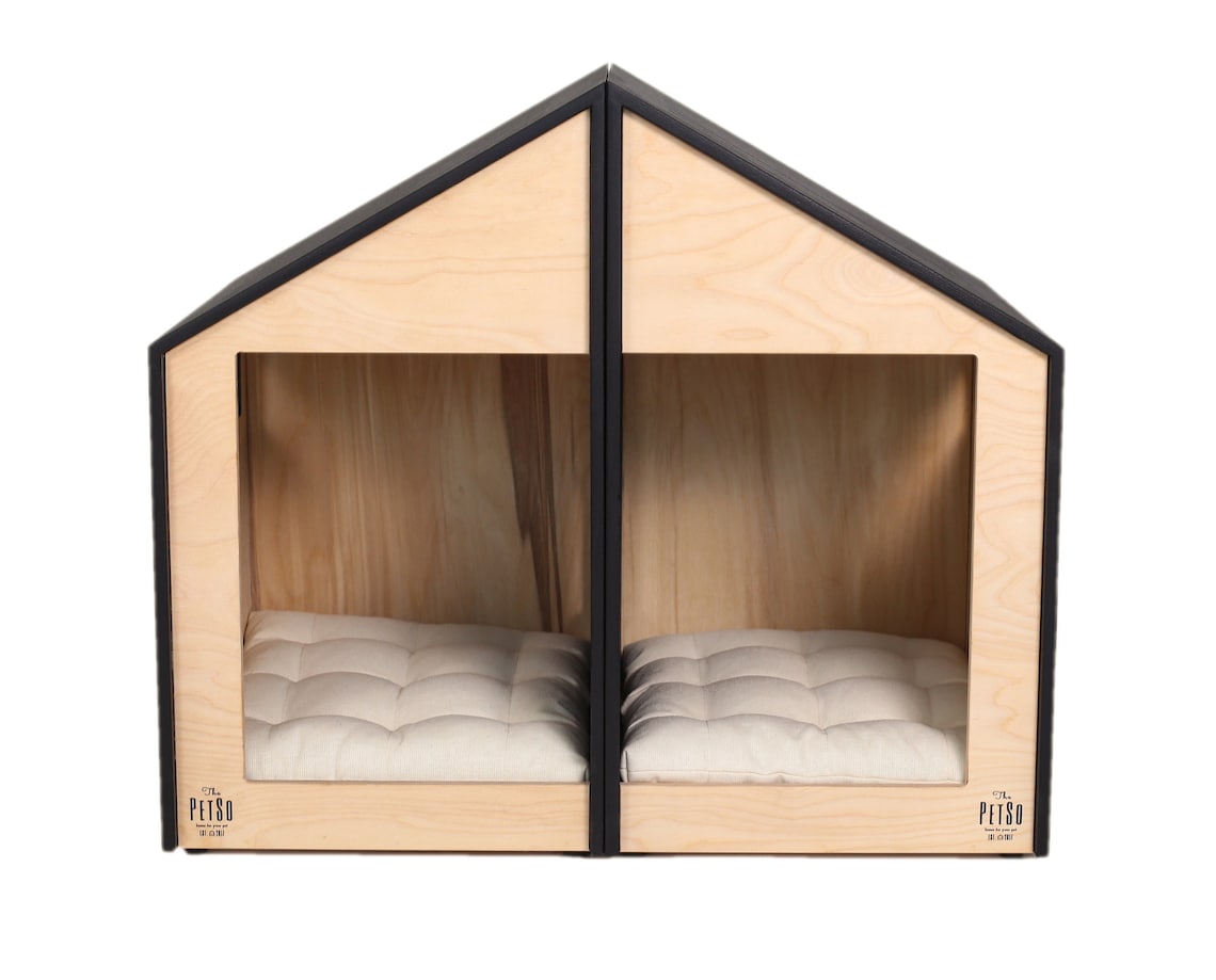 Modern House for Two Dogs or Cats Smart Twins. Dog Kennel Dog Etsy Canada