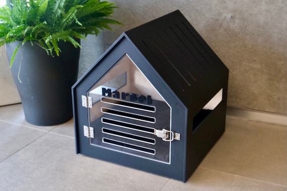 Modern Dog and Cat House With Acrylic Door Petso With All Over Painting. Dog Bed Dog Furniture Indoor Dog House Dog Crate Dog House. Etsy Canada
