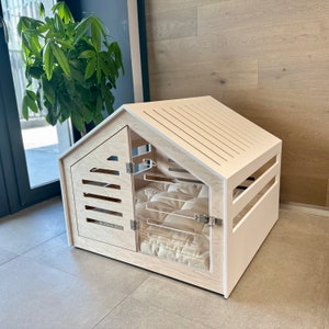 Image result for Modern Design Dog Crate With Acrylic Door Venlo. Dog House/dog Bed/dog ...