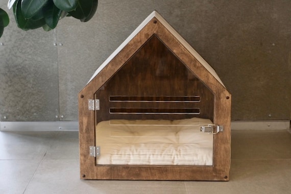Small indoor best sale dog house bed