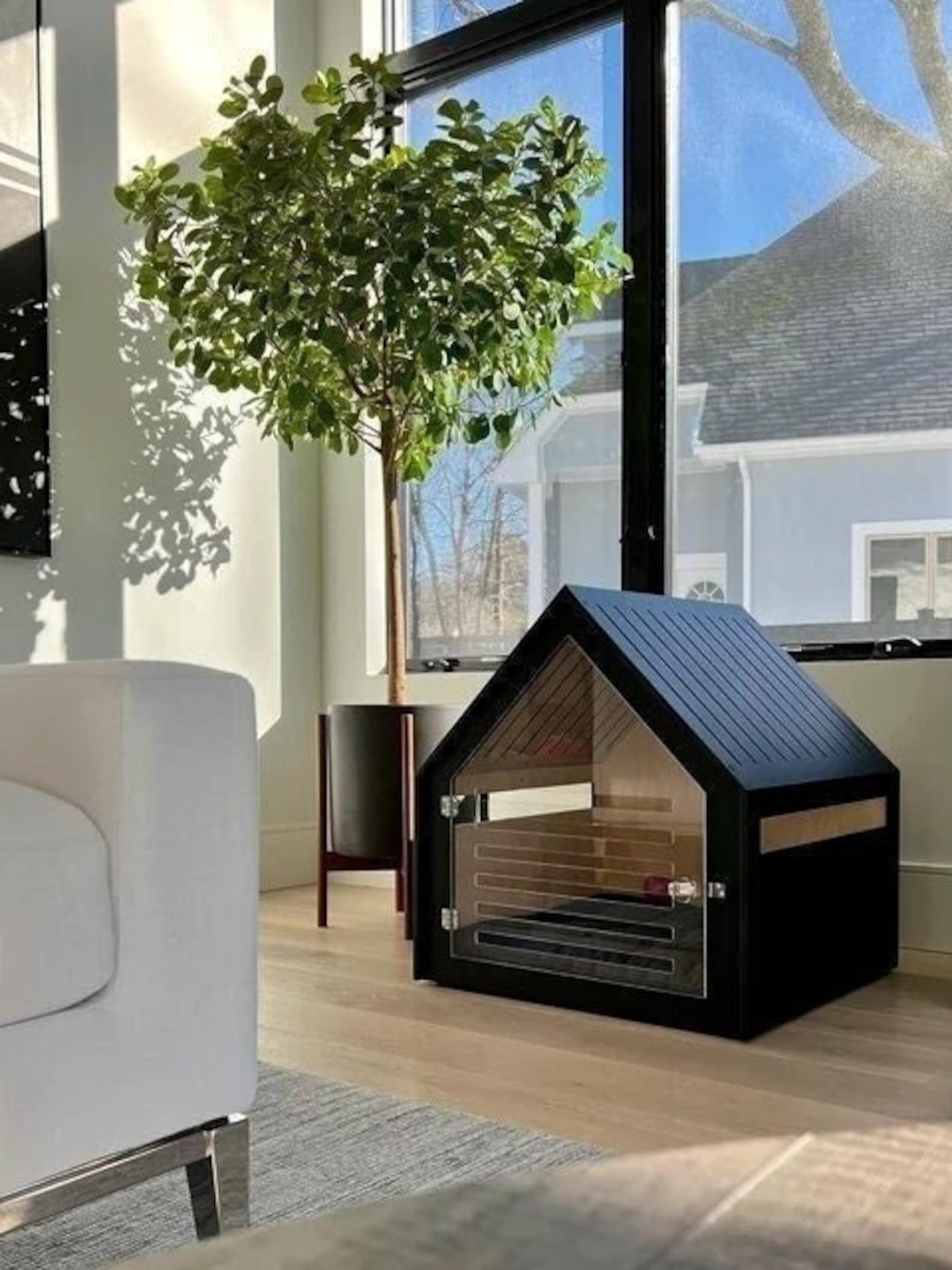 Modern dog house - Black - Custom - Rocket - Echo