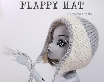 PATRÓN DE TEJIDO PDF para 12" Moster High, Ever After High/Patrón de sombrero de muñeca/Sombrero de muñeca/Accesorios de muñeca/Ropa de muñeca/Sombrero de muñeca de punto/Gorro