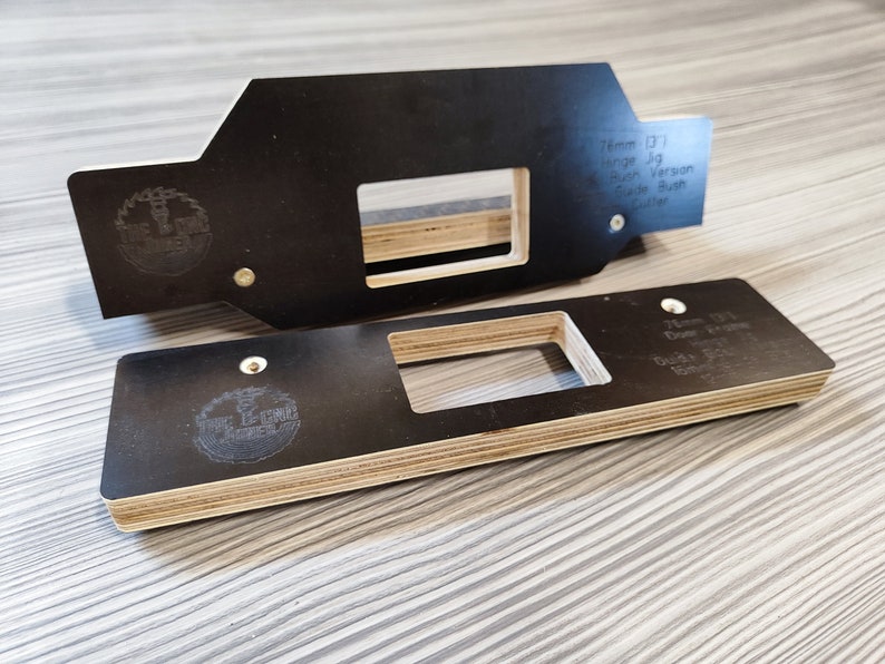 Door Hinge Router Jig 76mm 3 & Door Frame Jig Twin Pack Made in UK