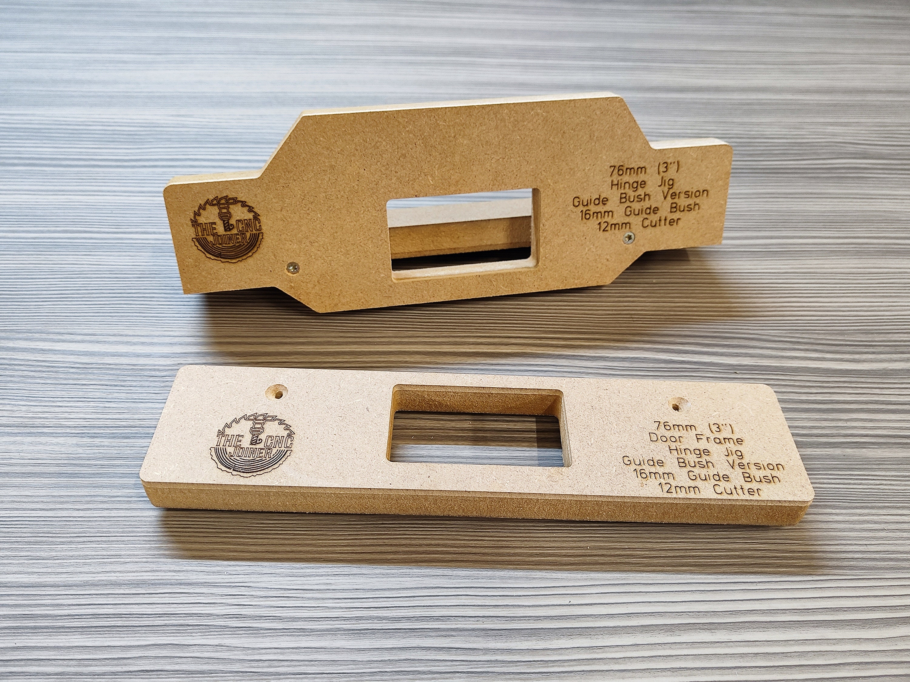 Door Hinge Router Jig 76mm 3 & Door Frame Jig Twin Pack Made in UK