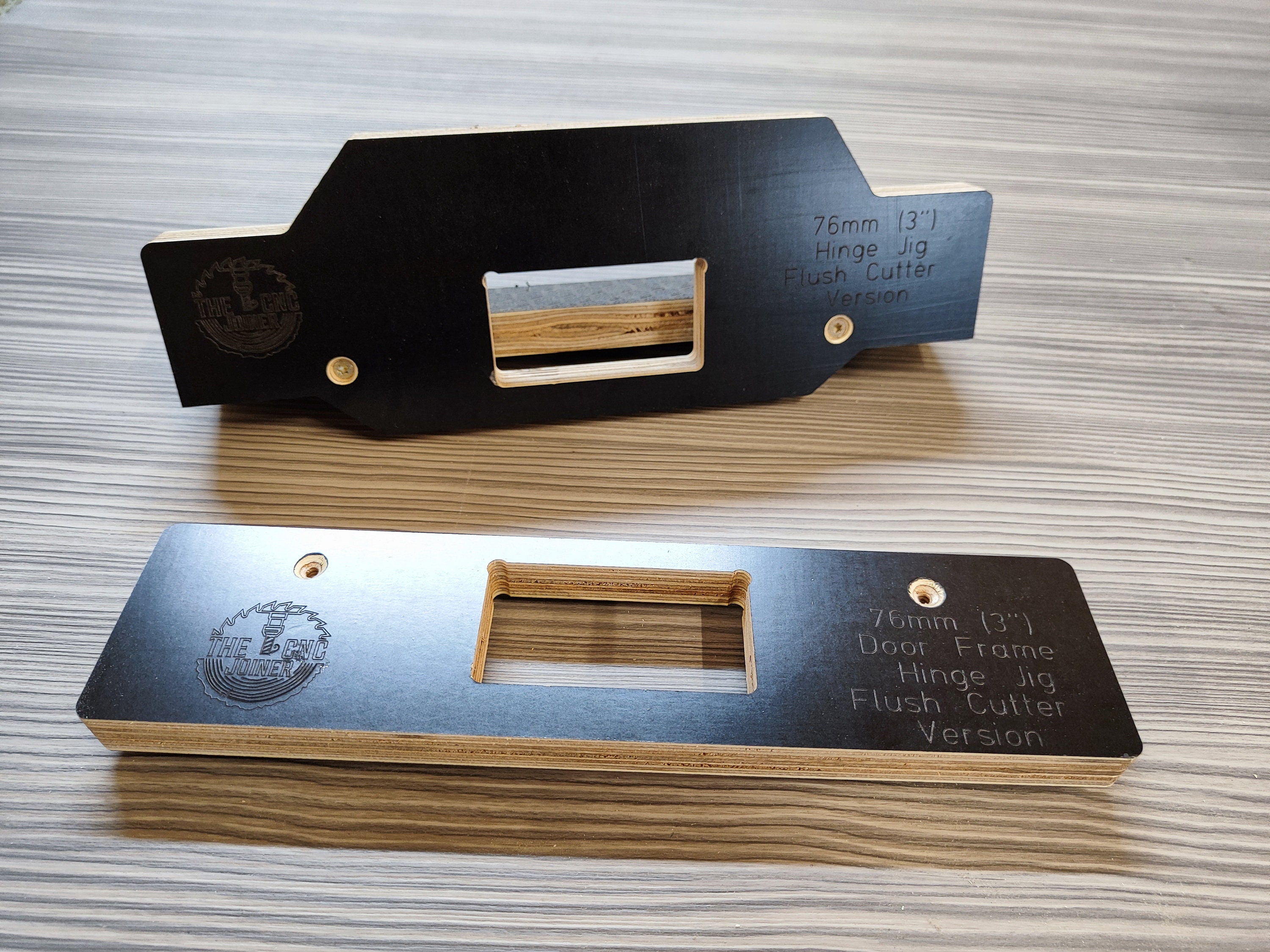 Door Hinge Router Jig 76mm 3 & Door Frame Jig Twin Pack Made in UK