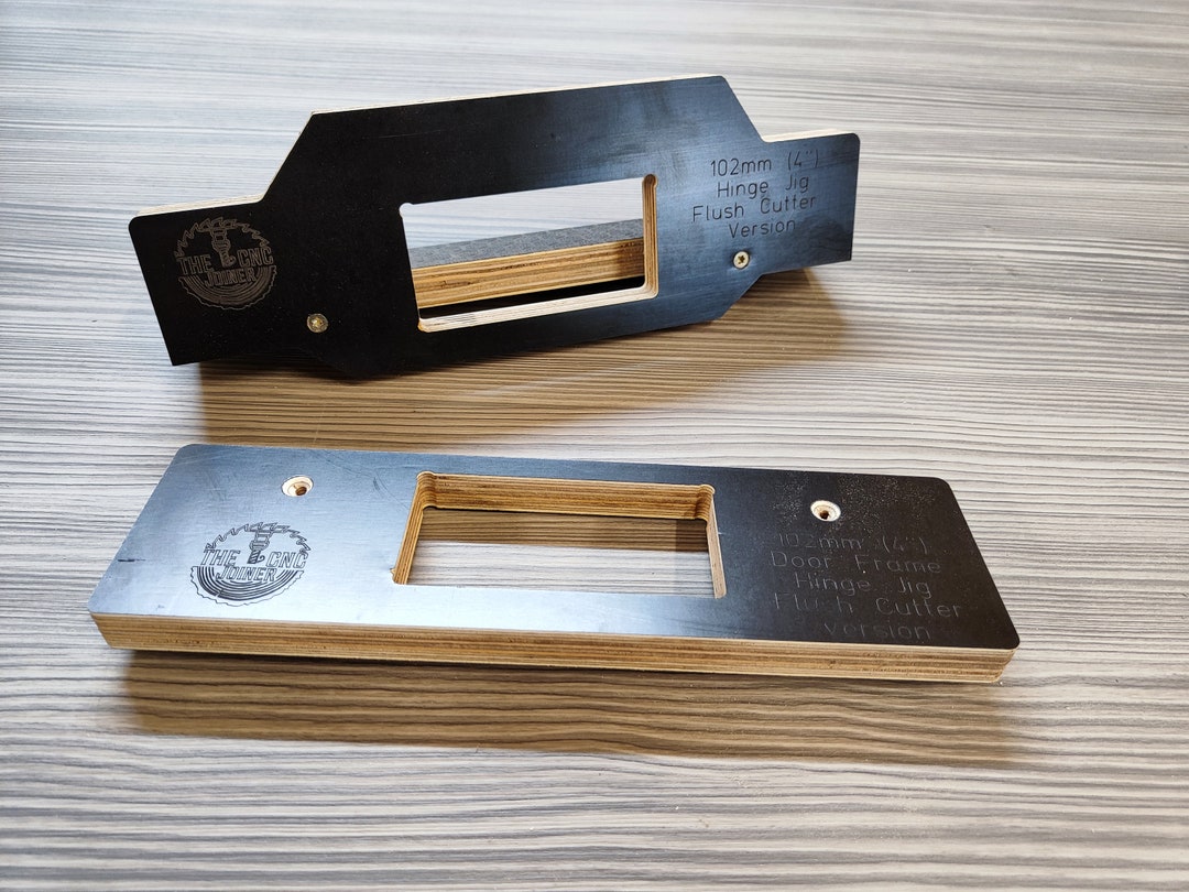 Door Hinge Router Jig 102mm 4 & Door Frame Jig Twin Pack Made in UK