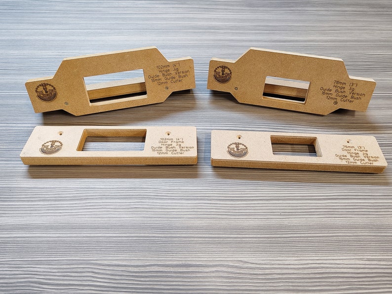 Door Hinge Router Jigs & Frame Hinge Jigs 102mm 4 and 76mm 3 Made in UK