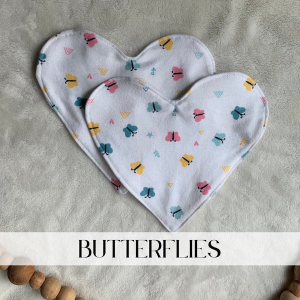 Bonding Hearts, NICU Bonding Hearts,Nicu Baby Gift, nicu Baby, Preemie Lovey, NICU Preemie, Preemie Aromatherapy, Flannel Hearts, Set of 2