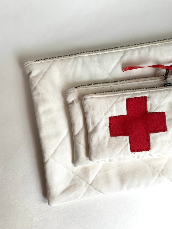 First Aid Pouch, First Aid Bag, Small First Aid Pouch, Ouch Pouch, Healthcare Gift, Nurse Gift, Doctor Gift, Baby Shower Gift, New Mom Gift