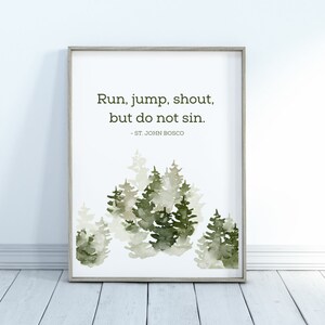 St. John Bosco Quote Printable: Catholic Nursery Art (Digital Download)