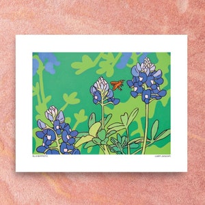 Bluebonnets - Art Print