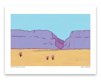 Cañón de Santa Elena - Impresión artística