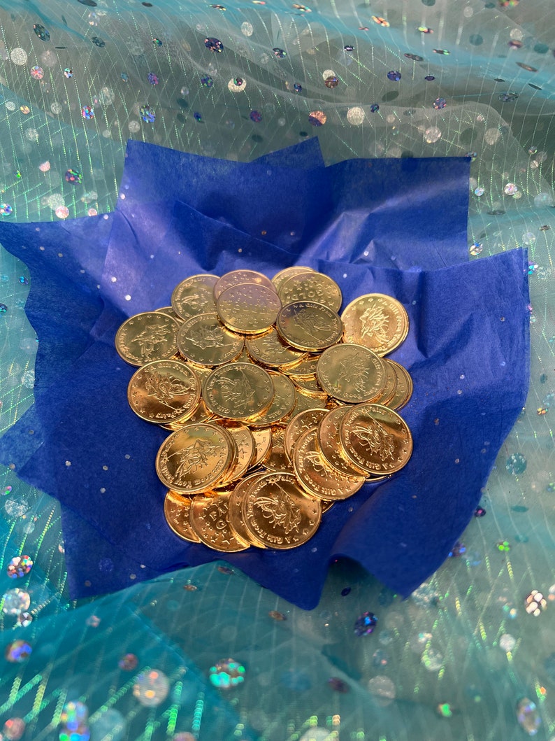 Tooth Fairy Coins. 20 Golden Tooth Fairy Coins by Artist Dawn image 7