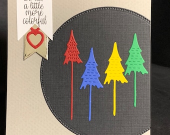 Colorful Trees Birthday