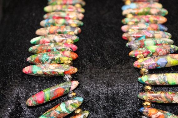 Multi-Colored Beaded Necklace - image 5