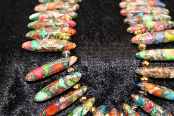 Multi-Colored Beaded Necklace - image 7