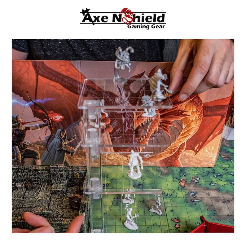 3D Combat Riser Flight Stand DELUXE SET dungeons and - Etsy
