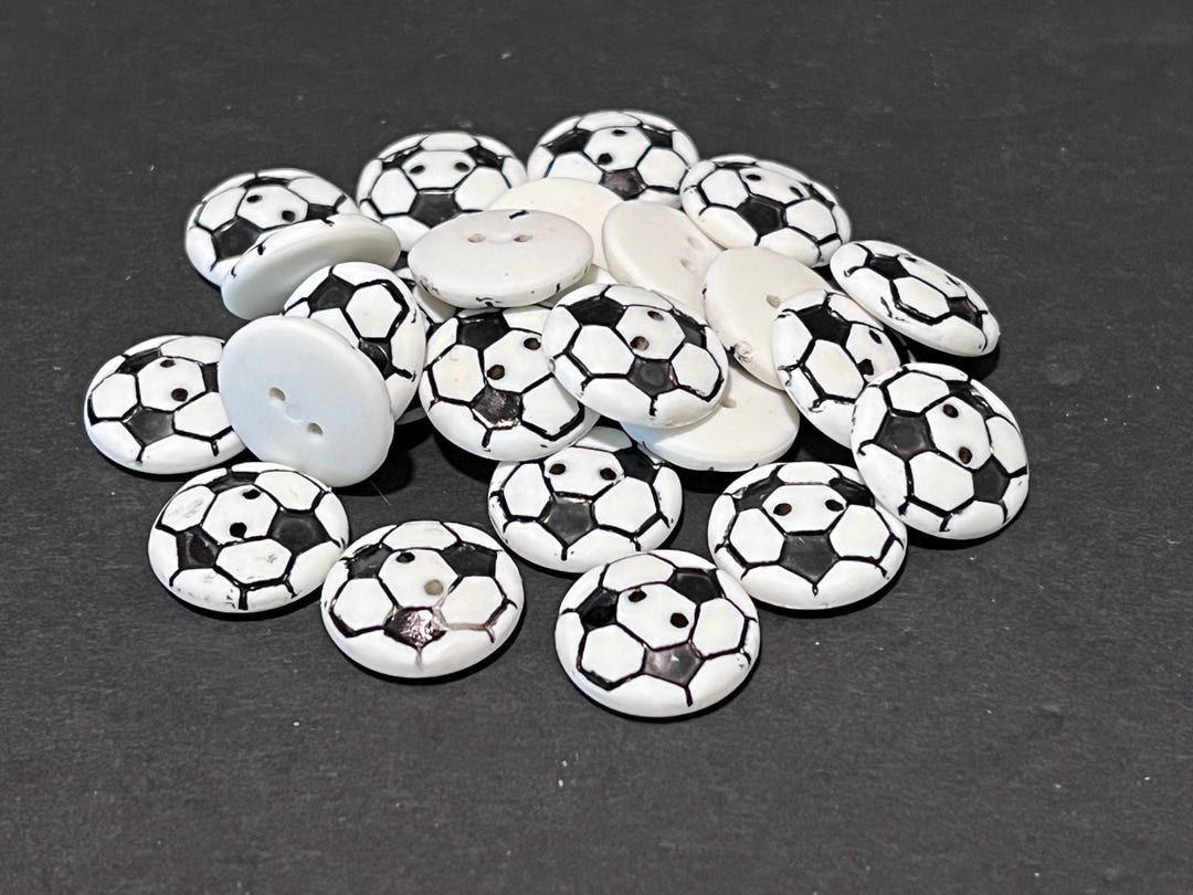 Soccer Button Soccer Ball Buttons, 20 Pieces - Etsy
