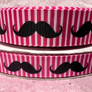 DESCONTO DE FITA - Fita de gorgorão Mustache, 5/8" (16 mm 7/8" (22 mm)