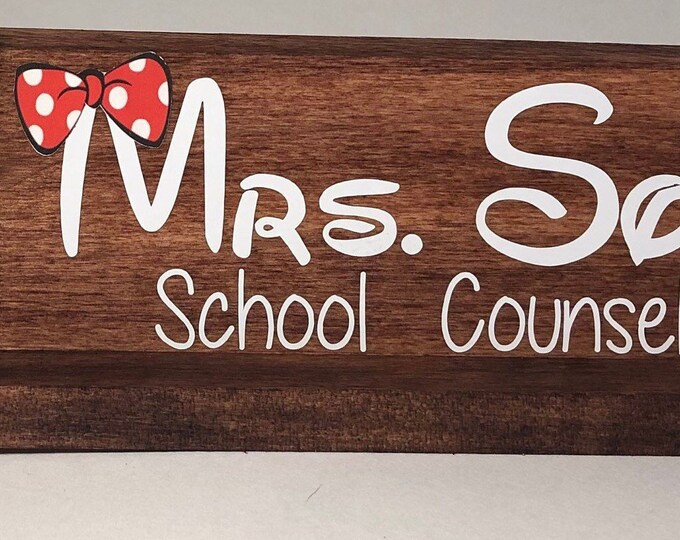 Inspired by Disney Office Desk Plate, Disney Inspired Desk Plate, Office Accessories,office