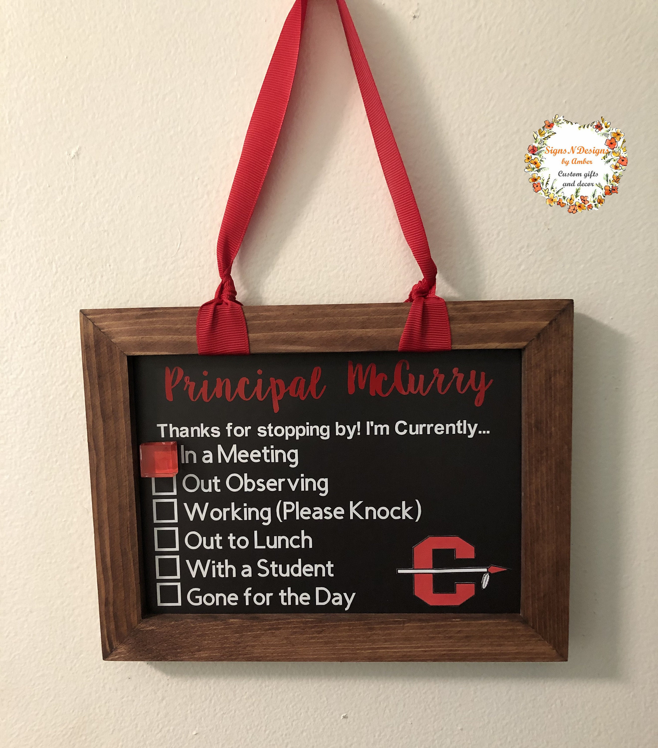 Principal door signPrincipal office signNew principal | Etsy