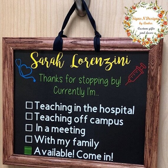 Custom Door Signnursing Directornurses Office Rn Giftgift Etsy