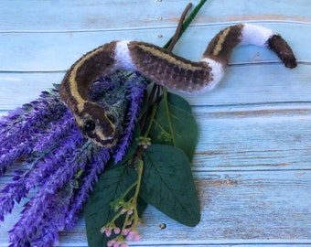 Handmade Painted Amigurumi Pied Ball Python | Custom Morphs Available!