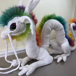 Crochet Amigurumi Rainbow Dragon - "Talisman"